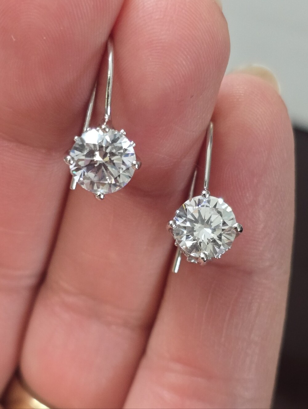Vanna K Earrings 925 Cz Drop - Picture 4 of 8